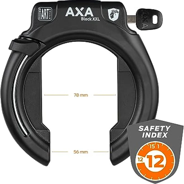 Axa Rahmenschloss BLOCK XXL + ULC 100 + Tasche – Bild 3