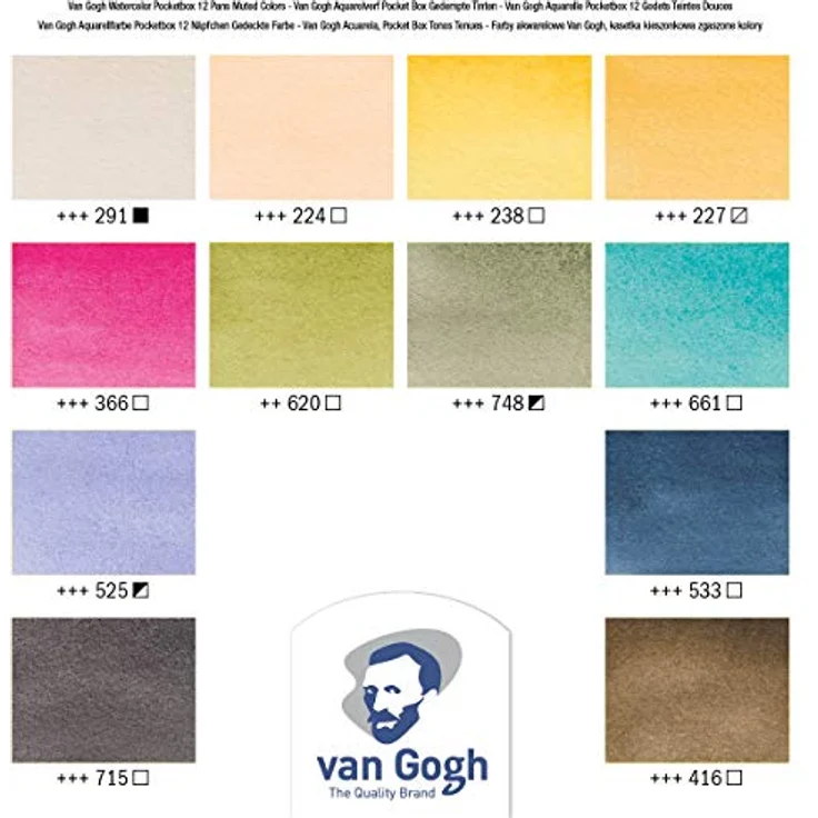 ROYAL TALENS Aquarellfarbe Van Gogh 12er Gedeckte Farben – Bild 4