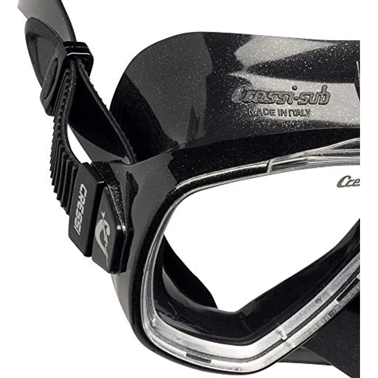 Cressi Onda Mare - Schnorchelset Onda Maske und Schnorchel Mexico, Schwarz/Schwarz, Einheitsgröße, Erwachsene Unisex – Bild 3
