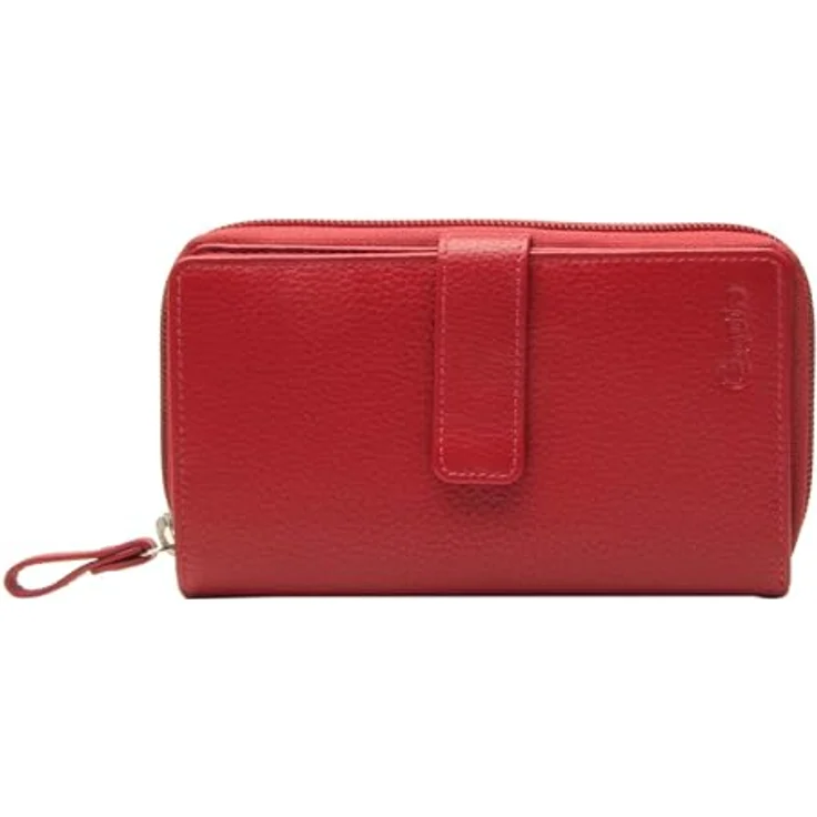 Esquire Primavera Geldbörse, RFID Schutz, 100% Leder, 15.5 cm, rot – Bild 3