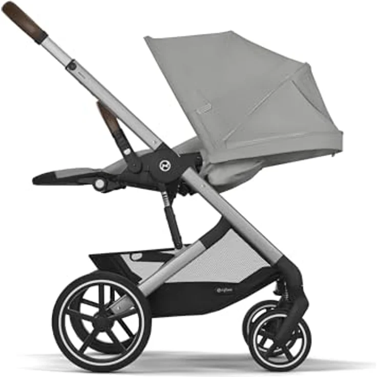 Cybex Kinder-Buggy Balios S Lux Kinderwagen - Kollektion 2025, urbane Lösung mit verbesserte Allrad-Federung, XXL Sonnenverdeck, 10 kg Einkaufskorb, pannensichere Räder - schickes Design - blau – Bild 4
