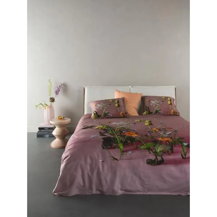 ESSENZA Bettwäsche Ficaria Woodrose, 135x200 + 1x 80x80 cm - 100% Bio-Baumwollsatin 215TC - Blumen, pflegeleicht, GOTS-zertifiziert – Bild 2