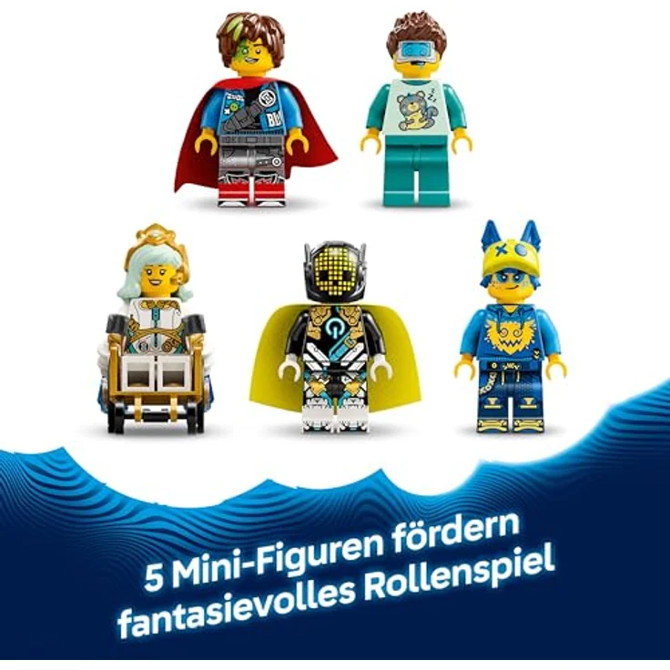 LEGO DREAMZzz 71500 Albtraumhai-U-Boot, 2-in-1 Bausatz mit 5 Minifiguren, Mehrfarbig, 1413 Teile – Bild 6