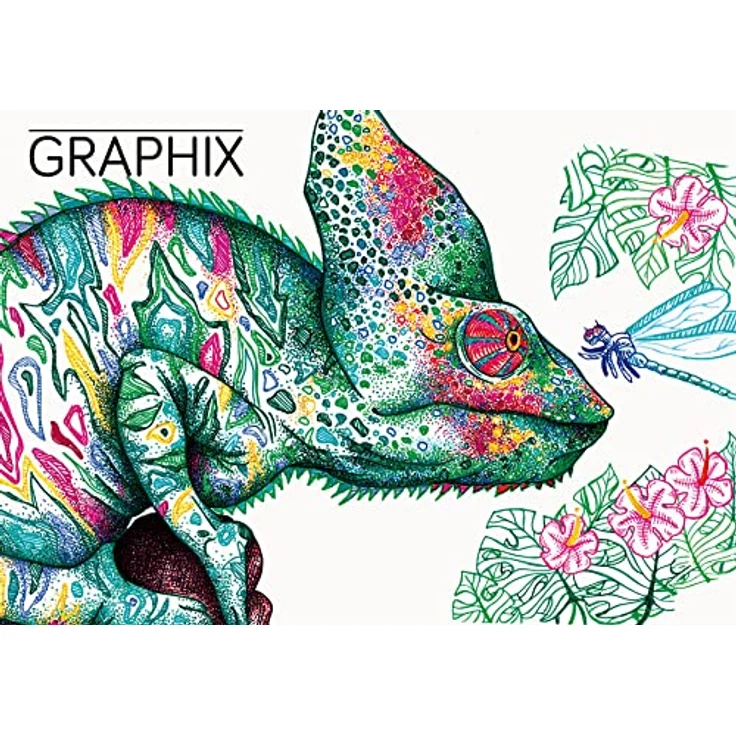 Marabu GRAPHIX HYPNOTIZE Fineliner, 24 Farben farbsortiert, 0,5 mm, schnell trocknend, metallgefasste Spitze – Bild 4