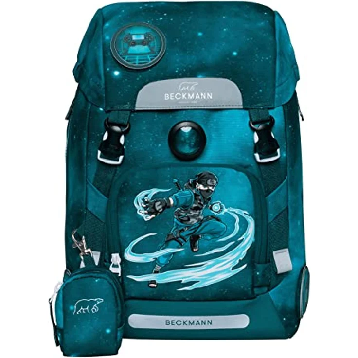 BECKMANN Schulrucksack Set Classic 6-teilig "Ninja Master" – Bild 3