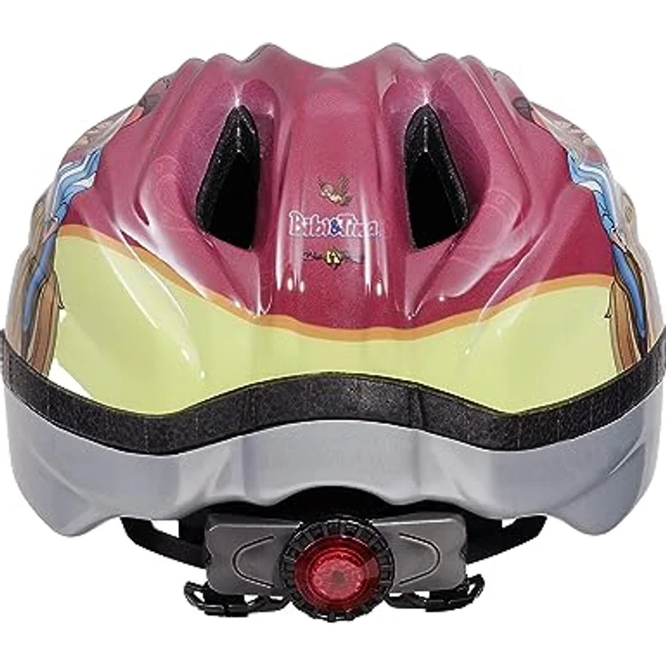 KED Fahrradhelm Meggy II Originals XS Bibi&Tina Rot Grün – Bild 3