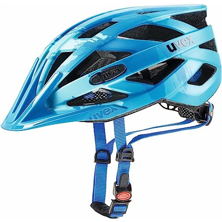 Uvex Fahrradhelm I-VO CC, LightBlue-Blue Mat, 52-57 cm - Mattes Design, abnehmbares Visier, nur 225g - Preisvergleich – Bild 1