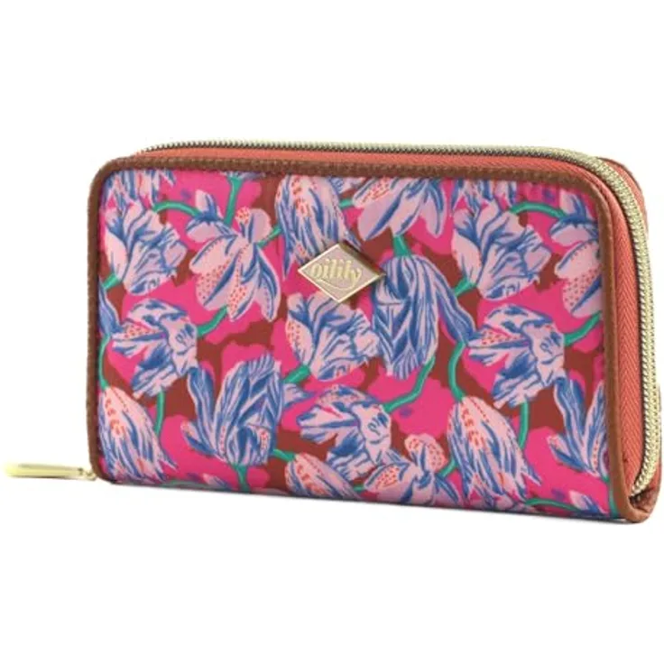 Oilily Zana Geldbörse, Kinderportemonnaie aus 100% Polyester, 16 cm x 9.5 cm x 2.5 cm, pink