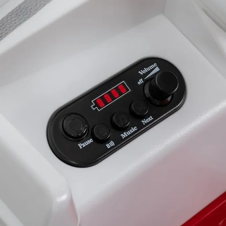 Actionbikes Motors VW Bus T1, Kinder Elektroauto mit Fernbedienung, ergonomischem Sitz und Bluetooth-Funktion, rot – Bild 8