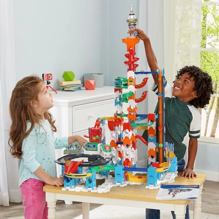 Vtech Marble Rush - Super Sky Tower Set XL300, Kugelbahn mit langlebigen hochwertigen Materialien – Bild 5
