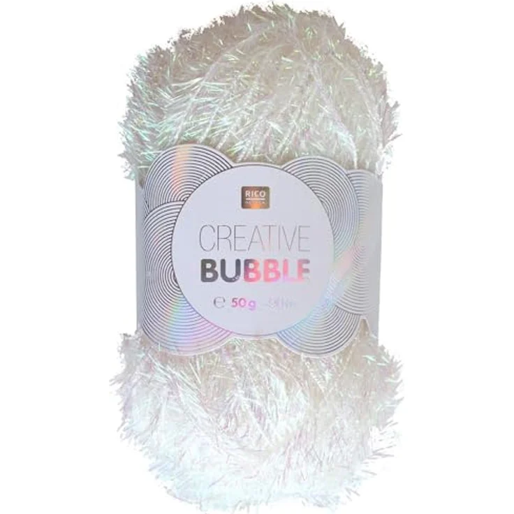 Spülschwammgarn Creative Bubble Weiss irisierend – Bild 2