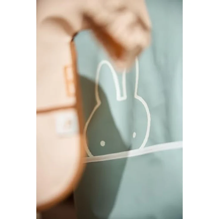 Jollein Lätzchen Mit Ärmeln Baby - Miffy Peekaboo, Sea Green - Wasserdicht & mit Klettverschluss - Sabberlätzchen Baby – Bild 4