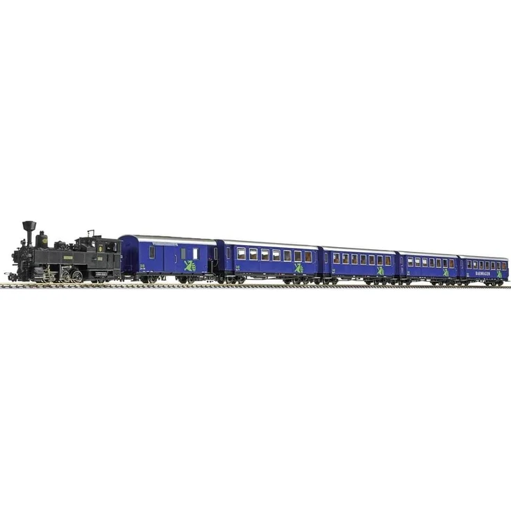 Liliput 6-tlg. Zugset Murtalbahn 1 Dampflok und 5 Wagen (Spur H0e) Modelleisenbahn Liliput L140910 H0e 6-tlg. in grün