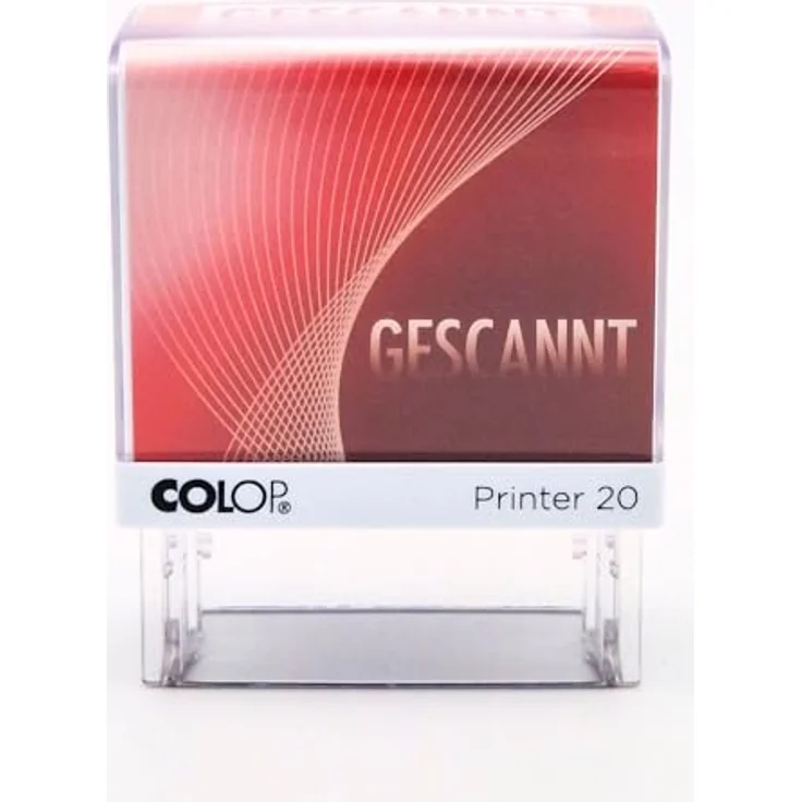 COLOP Stempel Printer 20/L Gescannt, selbstfärbend, mit fertigem Lagertext in Rot – Bild 3