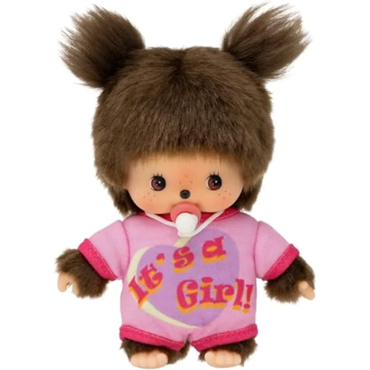 Sekiguchi Bebichhichi Mädchen Puppe, Baby mit Nuckel, 13 cm, It´s a Girl – Bild 2