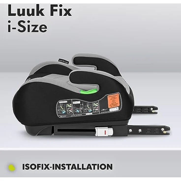 lionelo Kindersitzerhöhung LUUK FIX I-SIZE, ISOFIX, Maschinenwaschbar, 22-36 kg, 125-150 cm, (Set) – Bild 4