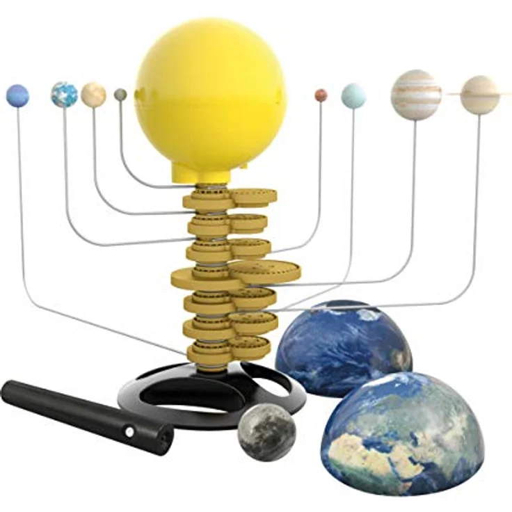 Buki Motorized Solar System, Experimentierkasten mit leuchtender Sonne und realistischem Umlauf der Planeten in 35 Minuten – Bild 5