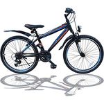 Talson 20 Zoll Fahrrad Shimano 18-Gang Mountainbike - mit Gabelfederung und Beleuchtung Neu