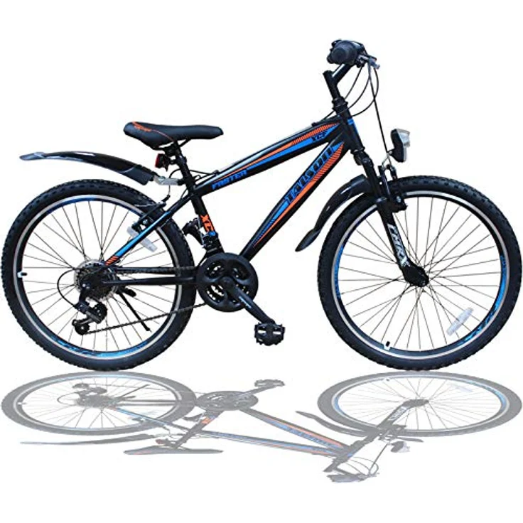 Talson 20 Zoll Fahrrad Shimano 18-Gang Mountainbike - mit Gabelfederung und Beleuchtung Neu – Bild 1