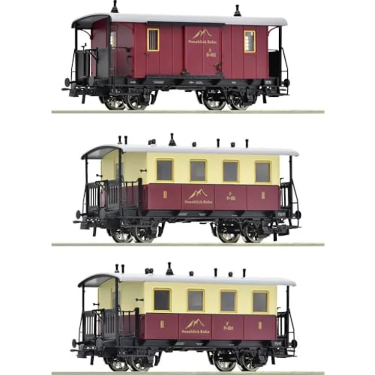 Roco 6200063 H0 3er Set Zahnradbahn-Personenzug, Sonnblick-Bahn, Ep.III - IV – Bild 2