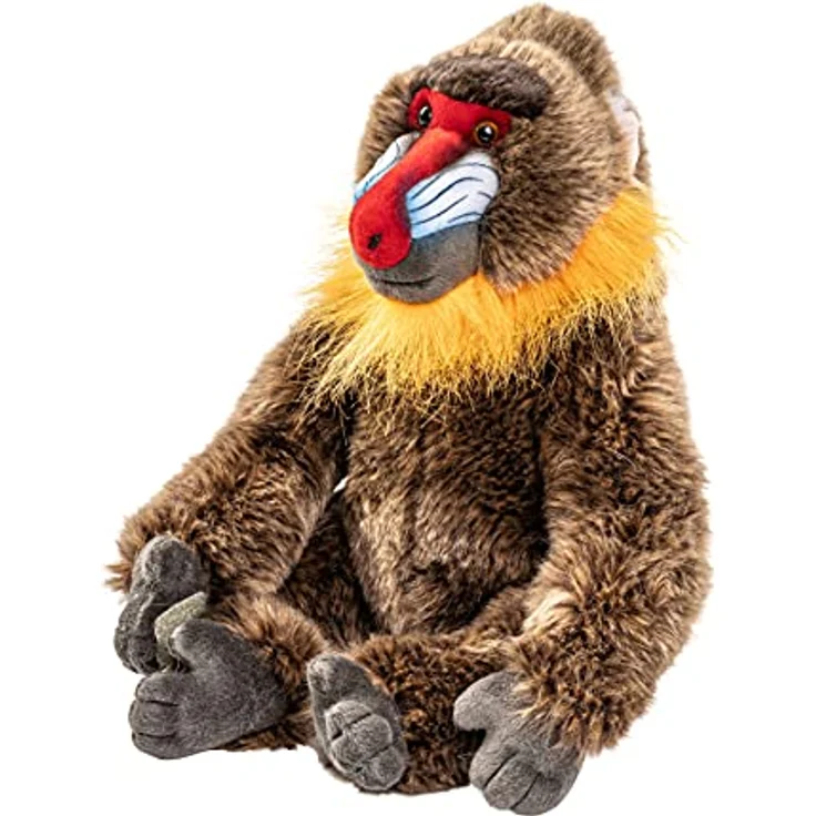 Uni-Toys - Mandrill mit Klettverschluss an den Händen - 29 cm (Höhe) - Plüsch-AFFE - Plüschtier, Kuscheltier – Bild 2