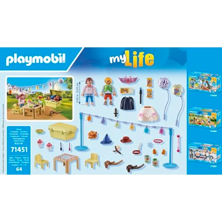Playmobil® Konstruktions-Spielset Kostümparty (71451), City Life, (64 St), Made in Europe – Bild 6