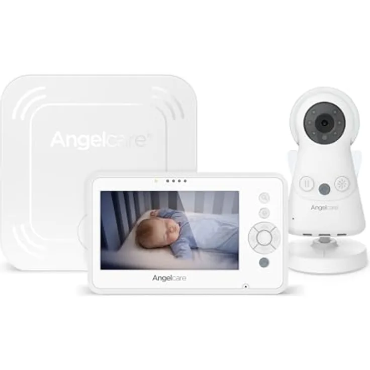 Angelcare AC25, Babyphone Bewegungsmonitor mit Kamera und Bewegungssensor, 150 m Reichweite