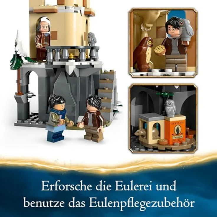 LEGO Harry Potter Eulerei auf Schloss Hogwarts, Abenteuer-Set mit 3 Mini-Figuren und Spielzeug-Tieren, für Kinder ab 8 Jahren – Bild 4