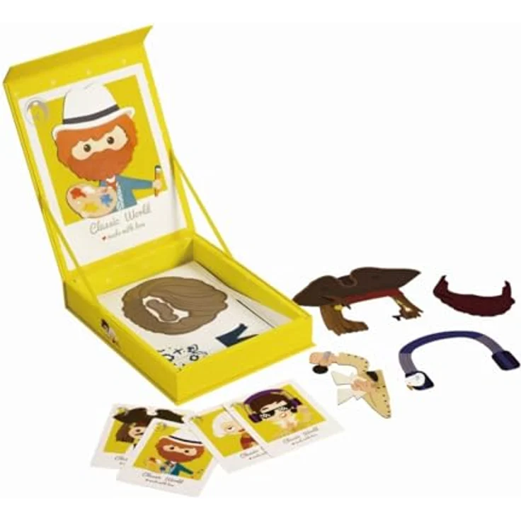 Classic World Magnetic Case Faces, Bastelspielzeug mit Magneten für kreative Kindergesichter, für Kinder ab 3 Jahren – Bild 1