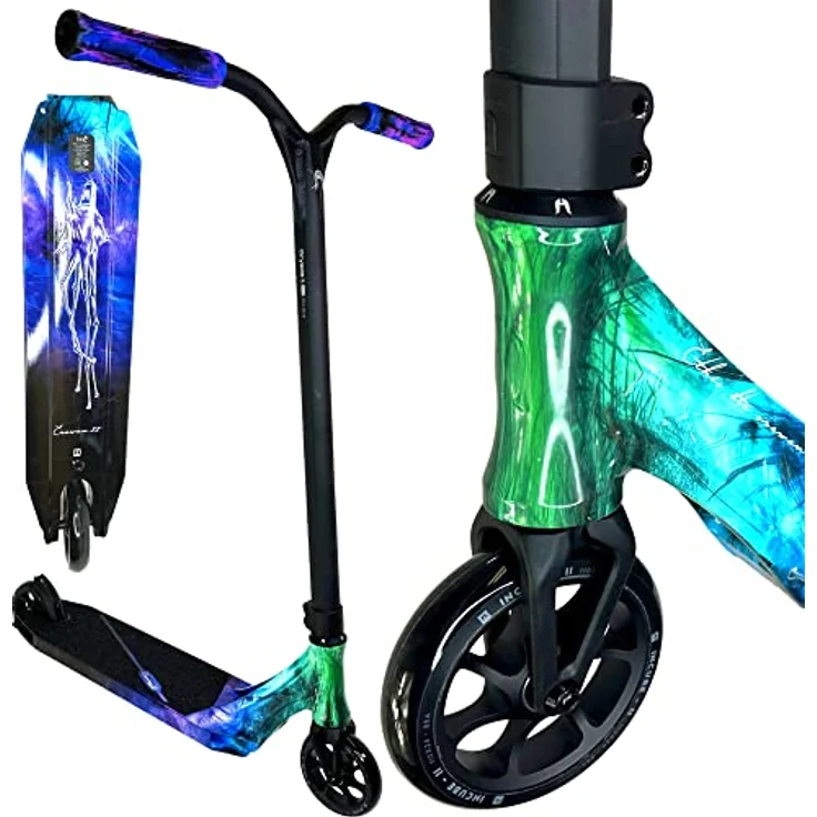 F26 Ethic DTC Erawan V2 M 85cm Stunt-Scooter Lightweight Park Hybrid Street Trick Kinder Roller Freestyle Blau Galaxy Iridium – Bild 1