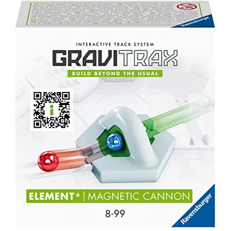 Ravensburger GraviTrax Element Magnetic Cannon - Zubehör für die GraviTrax Kugelbahn. Kombinierbar mit allen GraviTrax Produktlinien, Starter-Sets, Extensions und Elements - für Kinder ab 8 Jahren – Bild 1