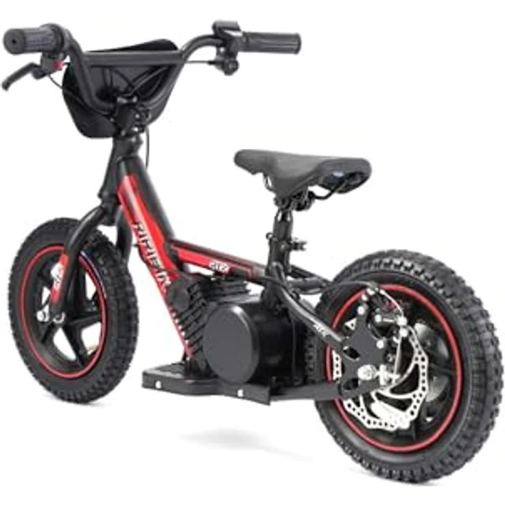 Beneo RIRIBIKE RTX3, Elektro Laufrad für Kinder, 24V 100W, rot, mit Lithium-Batterie, Scheibenbremse, verstellbarem Polyurethan-Sitz, 12 Zoll – Bild 3