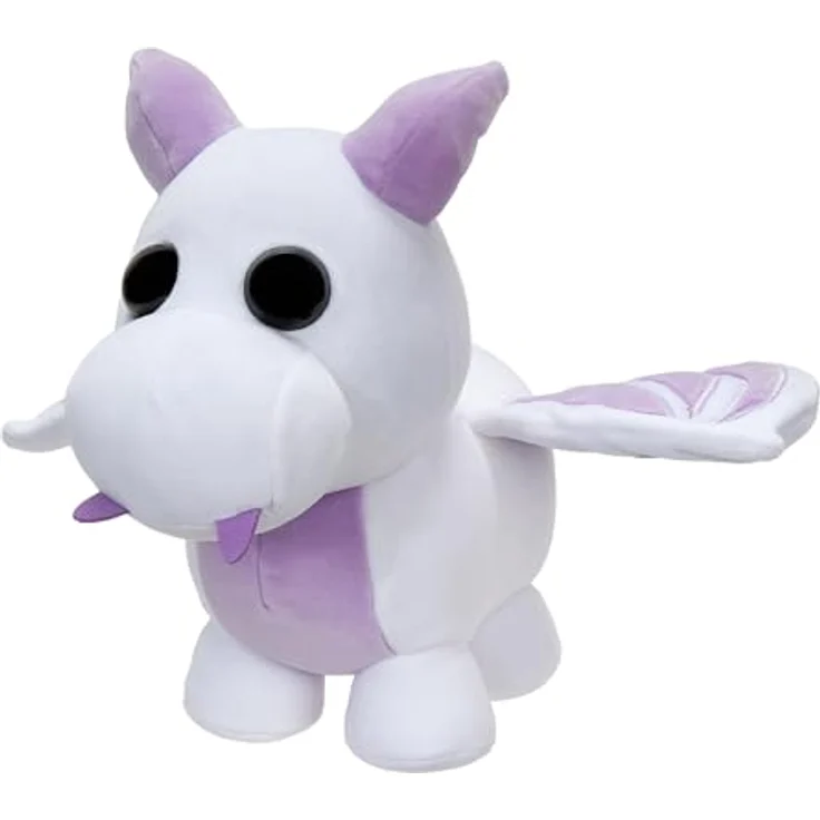 Adopt Me! AME0057-20 cm Plüsch - Lavender Dragon, offizielles Plüsch mit Spielcode - Ultra weiches Kuscheltier in Lavendelfarbe – Bild 1
