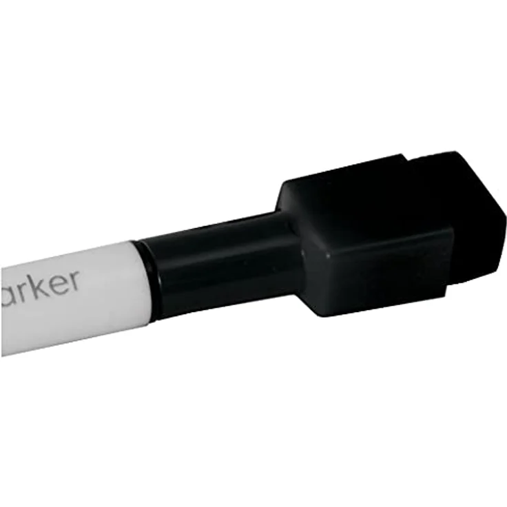 NOBO Mini Whiteboard Marker, magnethaftend und trocken abwischbar, 6 Stück sortiert in gelb, rot, blau, grün, lila und schwarz – Bild 6