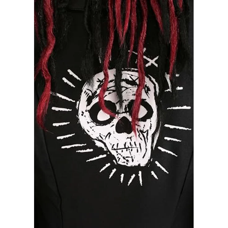 Metamorph Voodoo Mistress Kostüm (M), mystisches Kostüm mit frackähnlichem Mantel, roter Weste und Zylinderhut, inklusive Accessoires – Bild 7