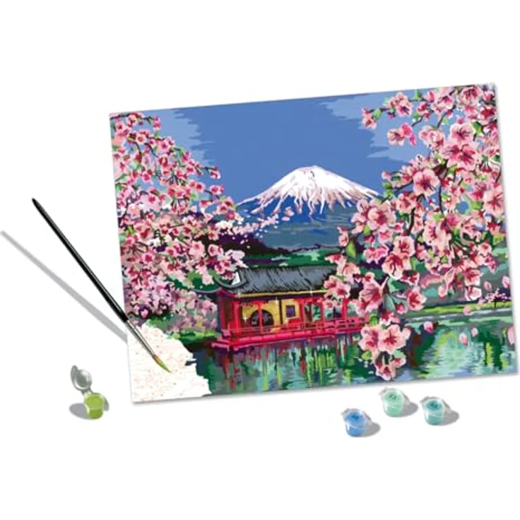 Ravensburger Malen nach Zahlen 20177 – Japanese Cherry Blossom – ab 14 Jahren - Preisvergleich – Bild 2