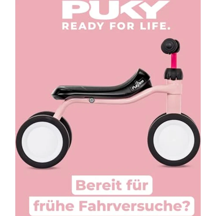 PUKY PUKYLINO Retro Rose, Indoor-Rutschfahrzeug für Kinder ab 1 Jahr, ergonomischer Sitz, Sicherheitslenkergriffe, Pulverbeschichtung, Float-Laufräder – Bild 2