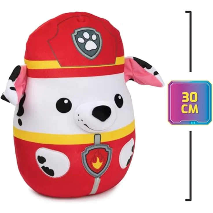 GUND PAW Patrol Trend Squishy Marshall, 30 cm - hochwertiges Plüschtier zur beliebten TV-Serie und Kuschelkissen in einem, Geschenk für Kinder ab 1 Jahr – Bild 3