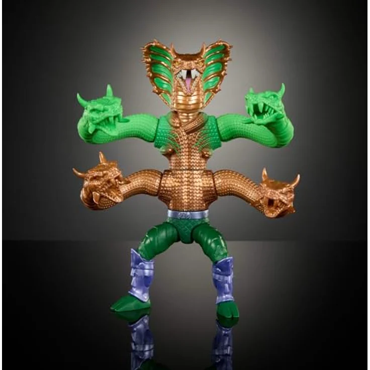 Masters of the Universe Origins Turtles of Grayskull Deluxe Actionfigur, beweglicher König Hiss als Fußsoldat mit 16 Bewegungspunkten, ca. 14 cm, abnehmbare Rüstungsteile, JBN07 – Bild 2