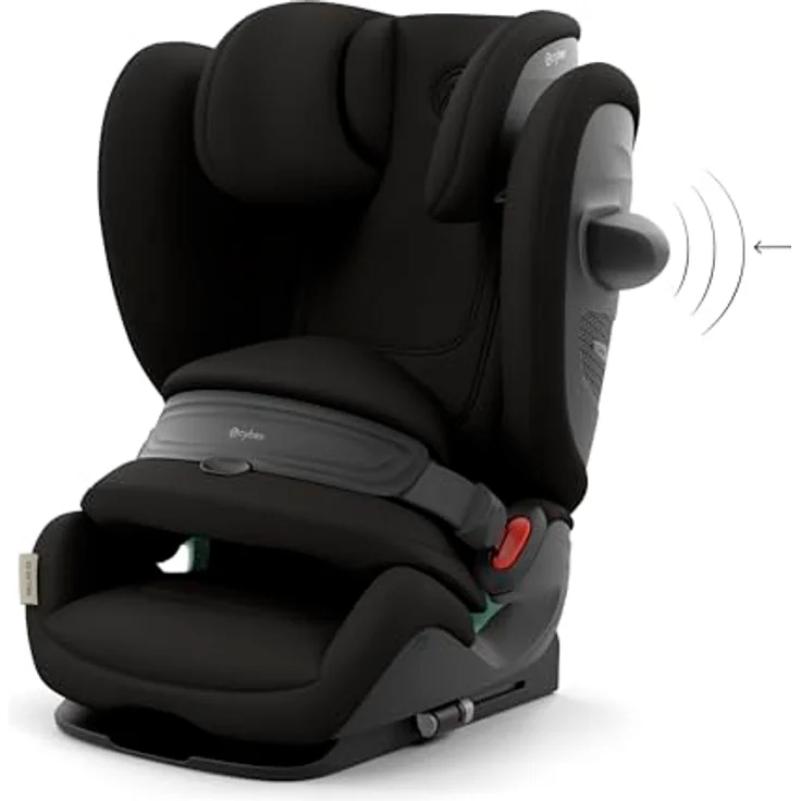 Cybex Pallas G3, 2-in-1 Kindersitz (15 Monate - 12 Jahre) mit 25% weniger Nackenverletzungen, Magic Black – Bild 3