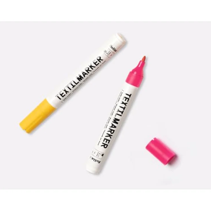 folia 581 - Textil-Maler, 12er farbig sortiert, lichtbeständig und wasserfest – Bild 4