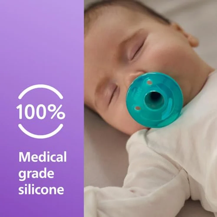 Philips Avent Soothie Schnuller, Grün, 0-3 Monate, 4 Stück – Bild 4