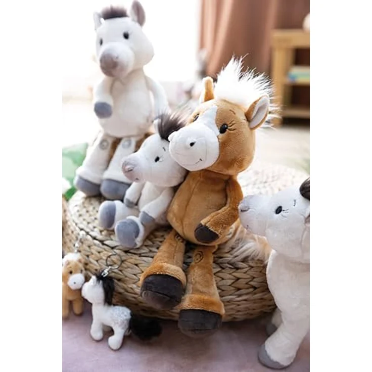 NICI MagNICI Pferd Mony K. Pony, 12cm, weiß, Kuscheltier mit Magnet für Metalloberflächen, perfekte Geschenkidee für Pferdefans | 62233 – Bild 4