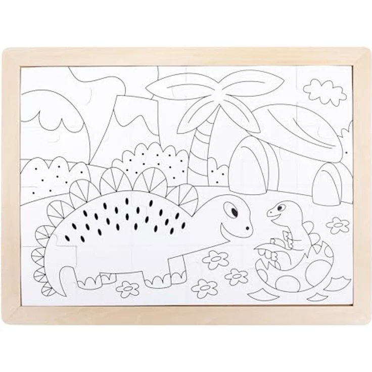 Hape E1641 Puzzle, Mehrfarbig - Förderung der kindlichen Entwicklung durch Hand-Auge-Koordination und Kreativitätsförderung – Bild 4