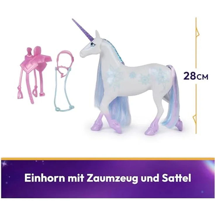 Spin Master Unicorn Academy – Unicorn Glacier, 28 cm Sammelfigur mit perlisiertem Körper und glitzerndem Horn – Bild 2