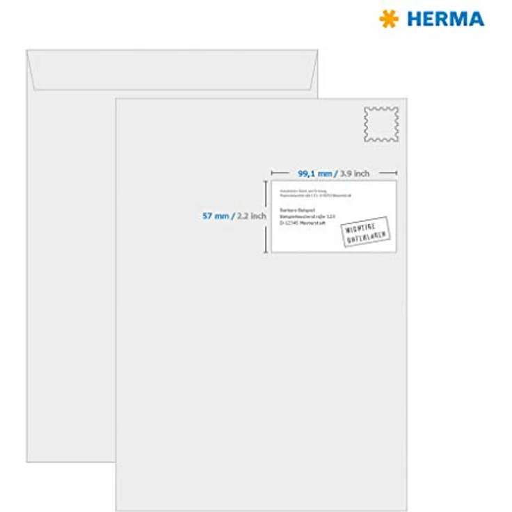 HERMA 250 Folien-Versandetiketten 8330, selbstklebend, weiß, 99,1 x 57,0 mm, temperaturbeständig, wasserabweisend, abwaschbar, reißfest – Bild 5