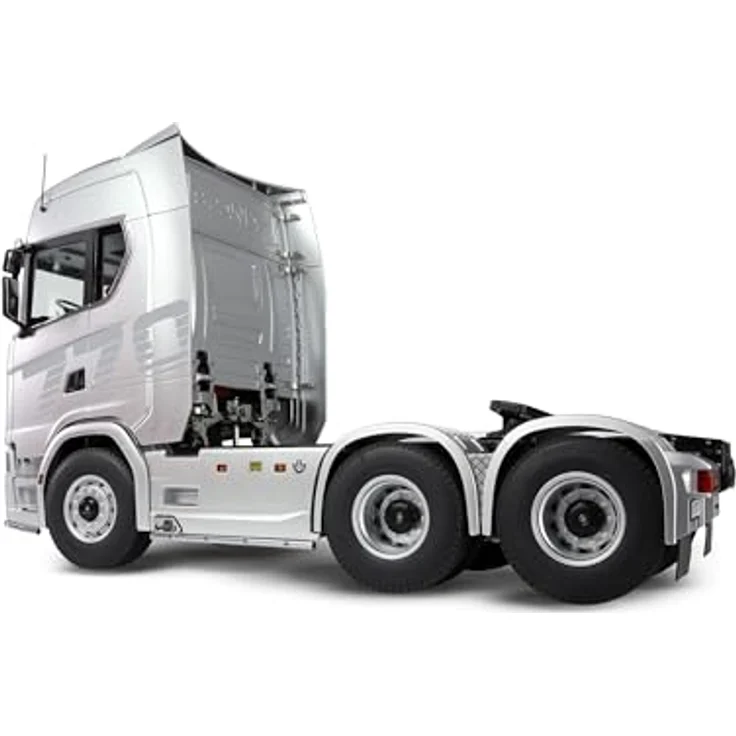 Amewi Scania 770 S Zugmaschine 6x6 1:14 RTR, ferngesteuertes Baustellenfahrzeug mit 2-Gang-Getriebe, Soundmodul und LED-Beleuchtung, silber – Bild 4