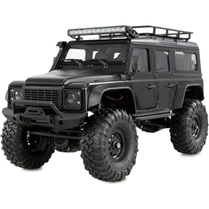 Amewi RC Crawler Mini-D90 AMXRock, 4WD 1:16 RTR, ferngesteuertes Auto, schwarz – Bild 1