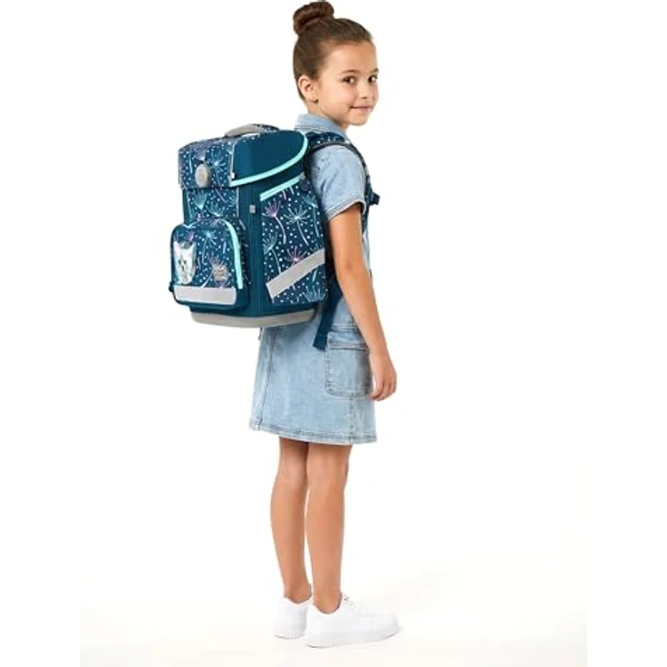 SCHOOL-MOOD Champion Maxx Pro Schulranzen-Set 6-teilig, höhenverstellbar, 22 L, ca. 1,1 kg – Motiv Lina (Kätzchen), ergonomisch für Grundschule 1.–4. Klasse, Modell 2026 – Bild 2