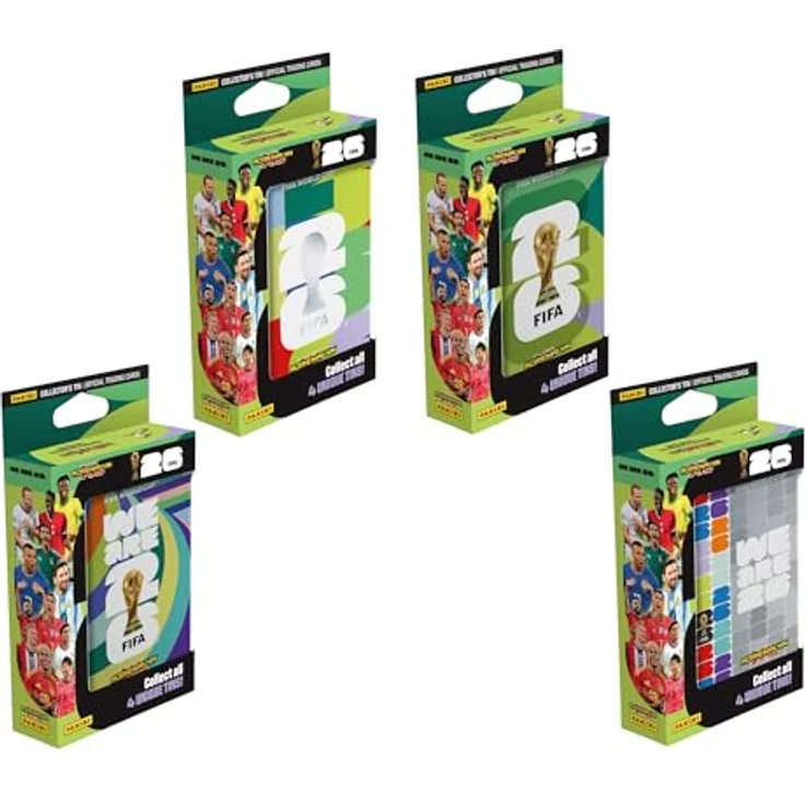 Panini FIFA World Cup 2026 Adrenalyn XL Trading Cards Pocket Tin, Metallbox mit 5 Packs und 4 limitierten Sammelkarten – Bild 2